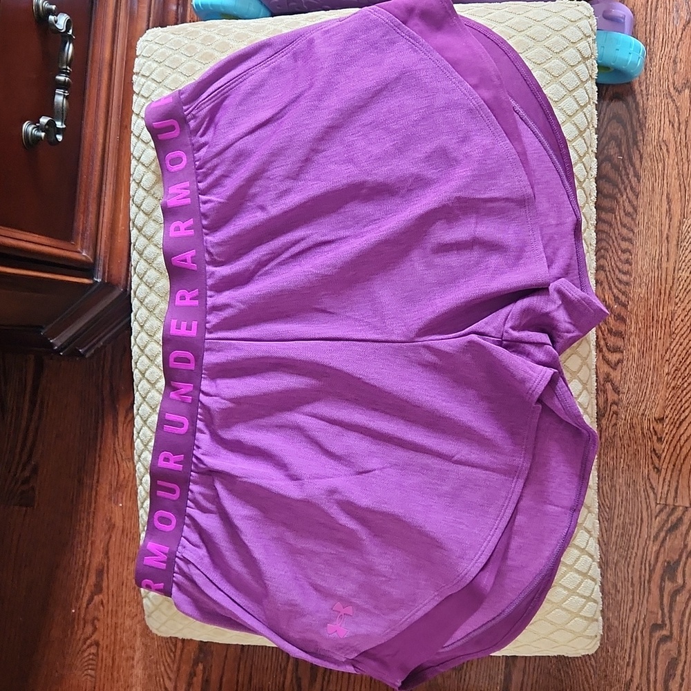 Under Armour Purple Workout Running Shorts. NWOT.